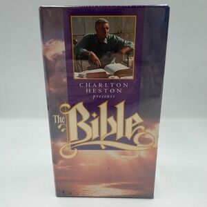 Charlton Heston Presents The Bible VHS Box Set Readers Digest Sealed New